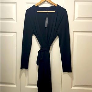 Ann Taylor black wrap dress